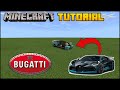 Minecraft Supercar - How To Build A 2020 Bugatti Divo Minecraft Car Tutorial