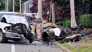 Driver in ICU following violent Braintree crash, firefighters say