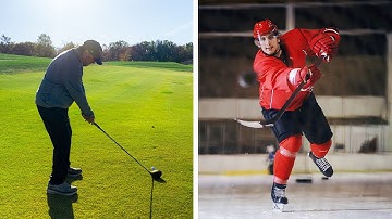 Almost all golfers who played hockey make this mistake