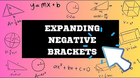How to expand negative brackets