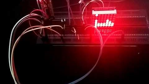 Diy clock on an 8x8 led matrix driven by esp-01
