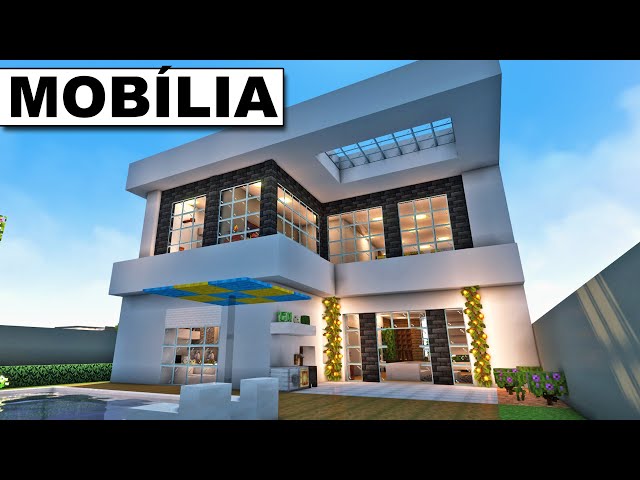 Minecraft - Como fazer uma Casa Moderna com Mobília 