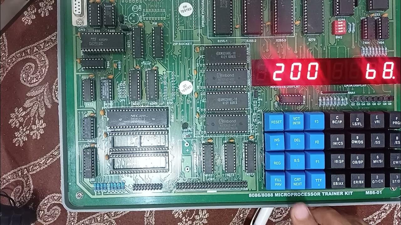 16-bit multiplication 8086 program - YouTube