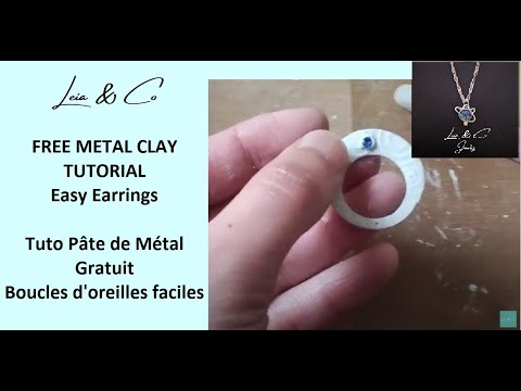 Art Clay Silver pendant easy tutorial - metal clay for beginners
