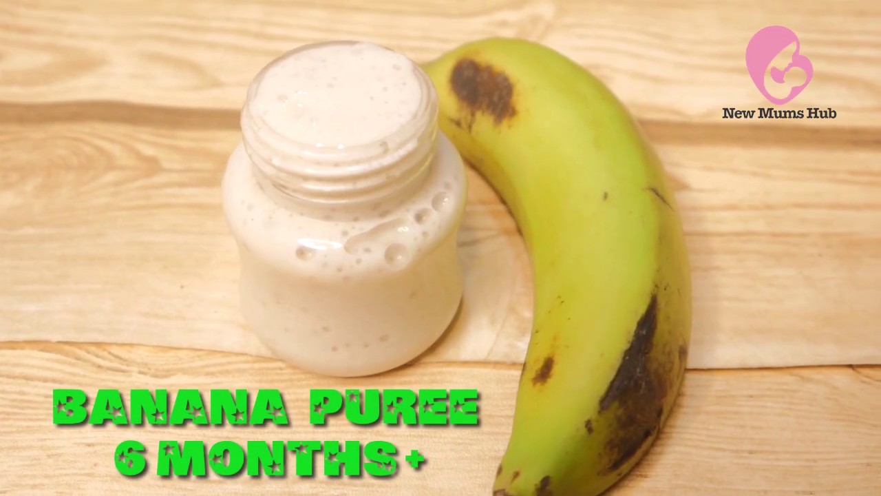 How to Make Banana Puree for Babies Baby Food YouTube