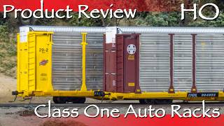 Extra Tall Freight Cars! - Unboxing & Product Review of Class One's HO 20-2 Auto Racks!