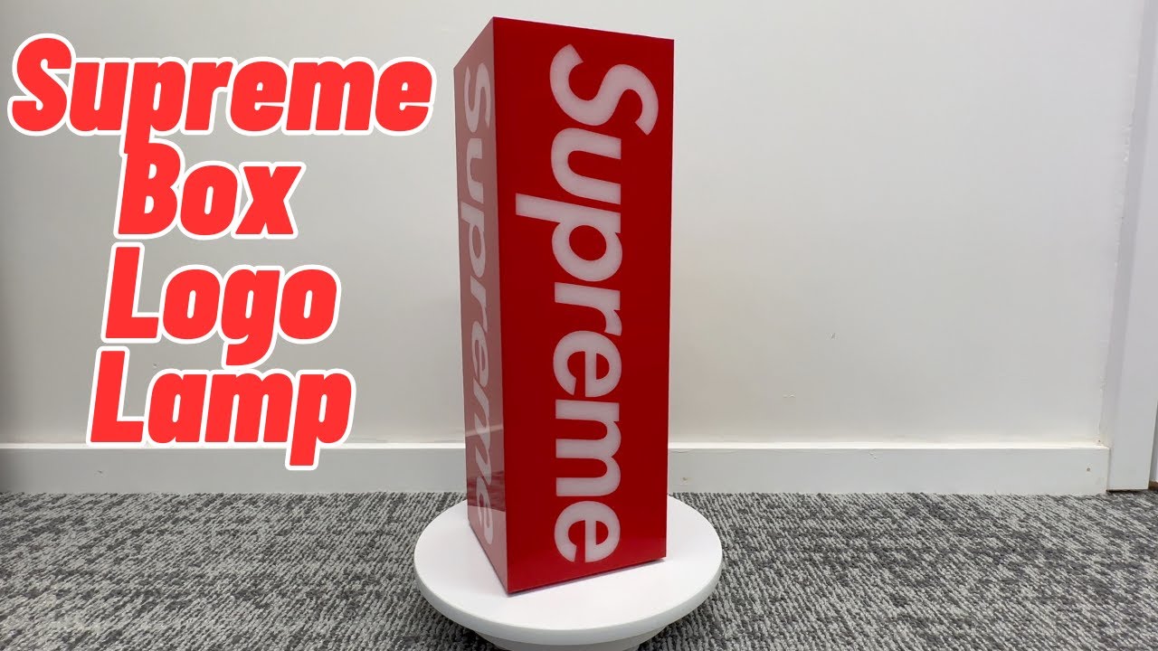 Supreme box logo Lamp Red