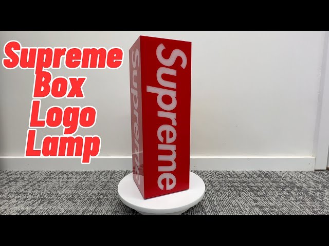 Supreme Box Logo Lamp Unboxing [FW23 Week 1 Accessory] - YouTube