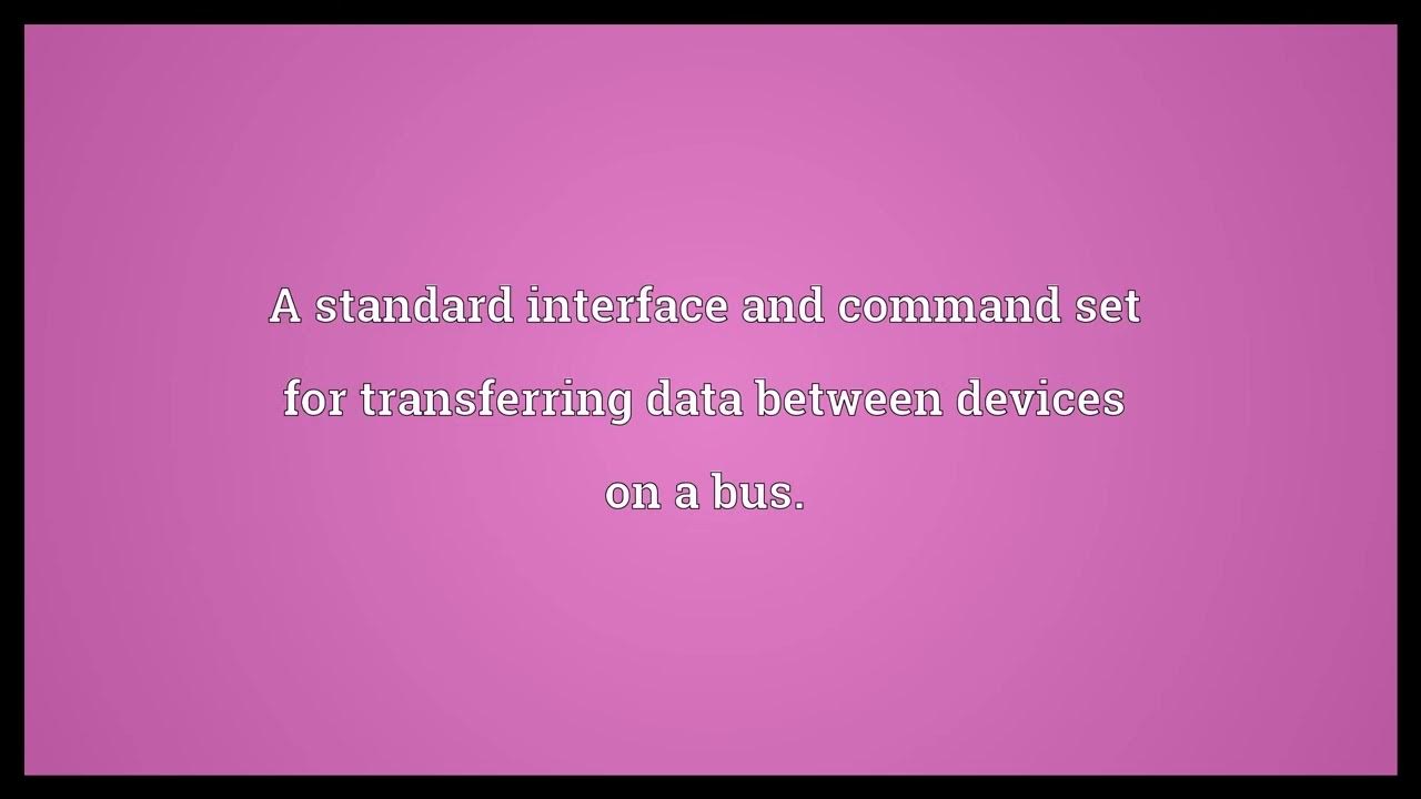 Small computer systems interface meaning youtube