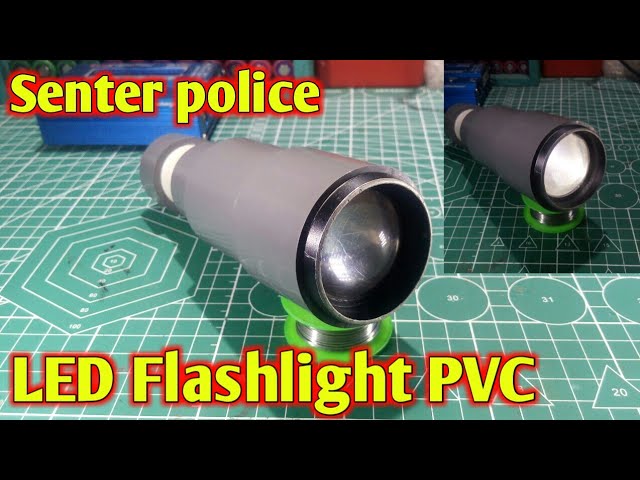 Cara Buat Senter Police Super Terang Dari Pvc Sangat Mudah Youtube