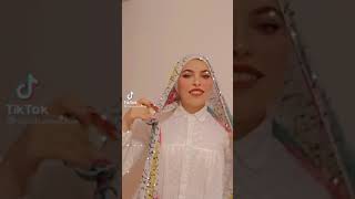 طريقه لف الطرحه على الطريقه التركيه..