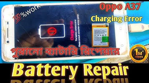 Oppo A37 Charging Error/Jumper Solution/Old Battery Repair//🔥🔥🔥