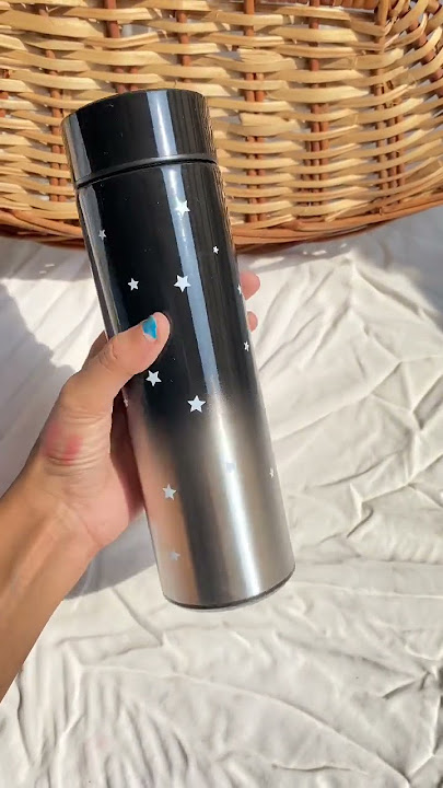 Smart led temperature bottle #shorts and