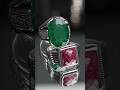 Italian Chains Has The Best Priced Natural Emerald &amp; Ruby Ring You Can Buy @ItaliaChains #shorts