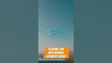 Een flocking-simulatietest voor mijn aankomende deeltjestutorialserie. #b3d #blender #geometrynodes