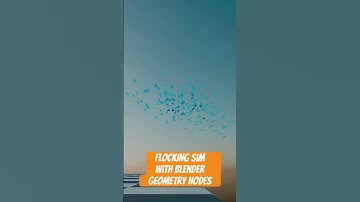 Een flocking-simulatietest voor mijn aankomende deeltjestutorialserie. #b3d #blender #geometrynodes