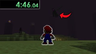 Speedrunning Mario 64 in Minecraft is...interesting
