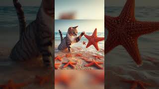 Cat Playing With Starfish |#Shorts #Viralshorts #Cat