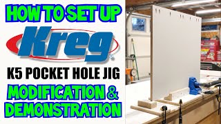 How To Set Up and Use The Kreg K5 Pocket Hole Jig Today I show you How To Set Up and Use The Kreg K5 Pocket Hole Jig.