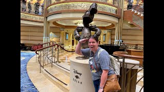 Disney Dream Cruise: Embarkation Day, 8166 Room Tour & Golden Mickey's Spectacular! April 12, 2024