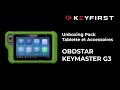 Unboxing pack tablette et accessoires obdstar keymaster g3  keyfirst