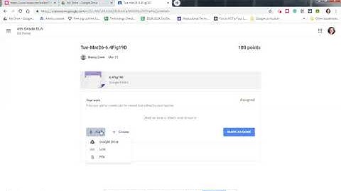 Adding a Link to an Assignment in Google Classroom