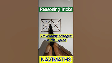 How Many Triangles in the Figure / Reasoning Tricks #navimaths #nmmsreasoning #mentalmath