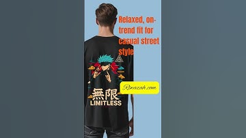 Gojo Satoru-Inspired Oversized Anime T-Shirt for Men 🔥 | Anime Streetwear India #shorts #viral