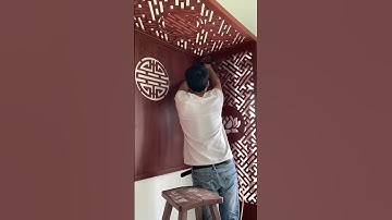 Nhà em luôn nhận đặt và thiết kế vách CNC theo yêu cầu riêng cho các bác nhé. #banthokimnguu#cnc