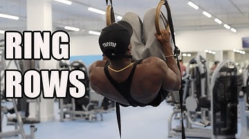 Ring Rows Progression - Easiest To Hardest