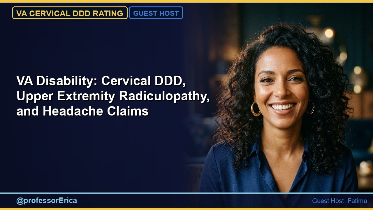 VA Disability: Cervical Degenerative Disc Disease and Upper Extremity Radiculopathy