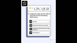 Most Students Fail This CPC Quiz — Part 3 | Try It! ⚡#quiz #law #shorts