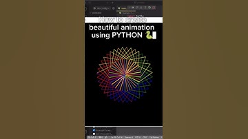 Tutor how to create beautiful animation using PYTHON 🐍 #coding #python #programming #javascript