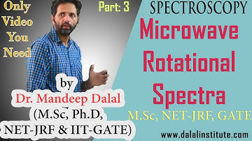Microwave Rotational Spectroscopy (pt3) | Spectroscopy (ch1) | M.Sc, CSIR UGC - NET JRF & IIT-GATE