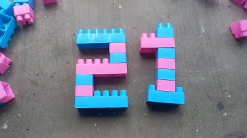 Satisfying diy Number Twenty one / ASMR Building blocks lego