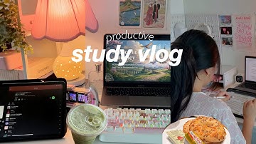 Productive Study Vlog: cafe hopping, productive days, journaling, note-taking, study with Kimi