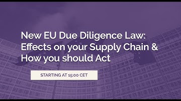 New EU Due Diligence Law: Effects On Your Supply Chain & How You Should Act