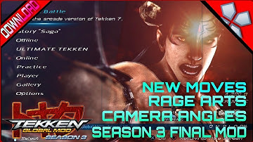 Tekken Global Mod Season 3 Download Now! For Android PPSSPP Cheats Iso Textures