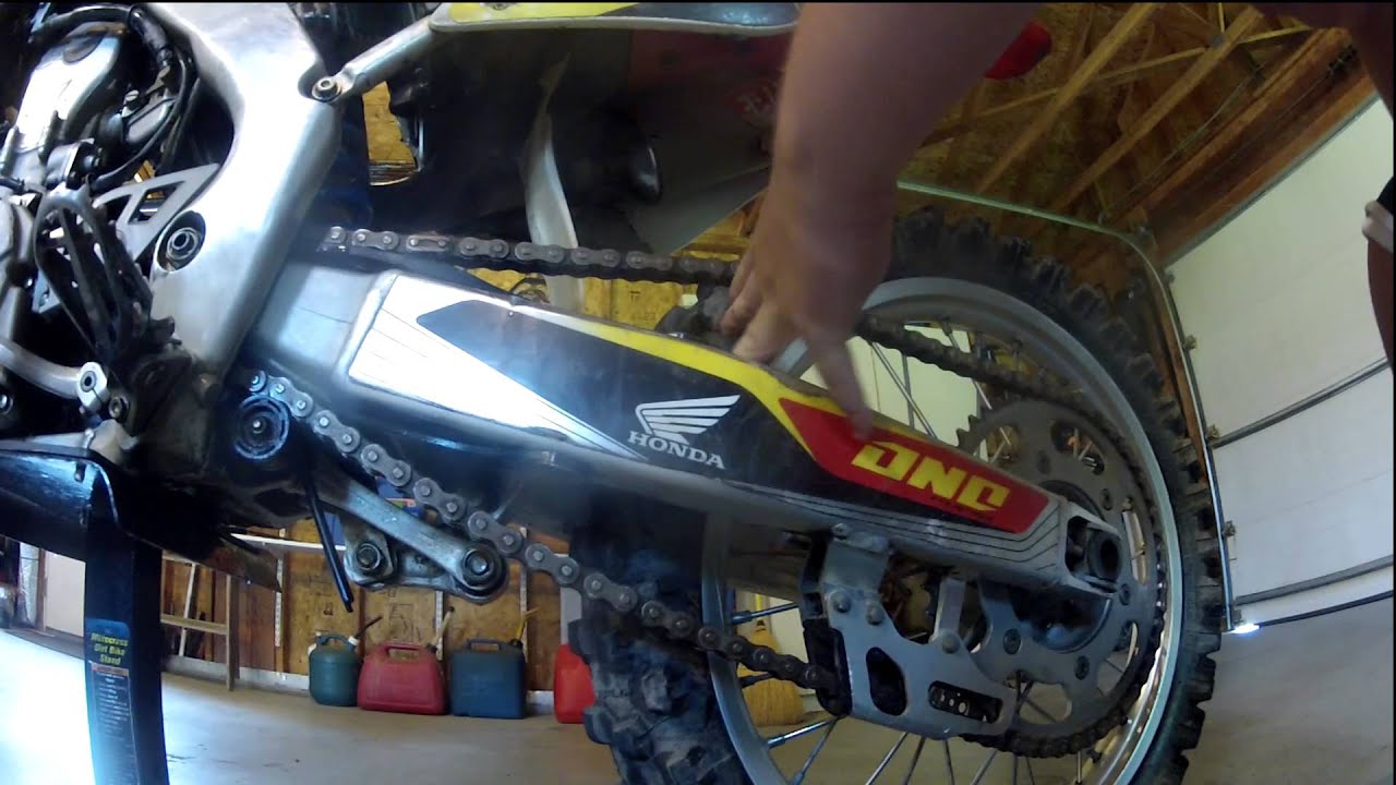 How To Adjust Your Dirtbike Chain YouTube