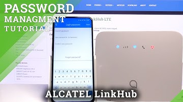 How to Change Password on Alcatel LinkHub LTE Cat4 HH42CV with Smartphone and Dedicated App