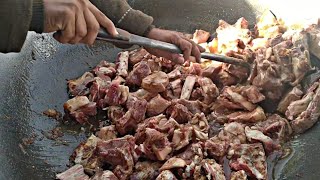 Giant Steaks Rice Fried Recipe | Meat Broth Pulao Recipe |Tory Kabab Afghani Kabuli Pulao Restaurant