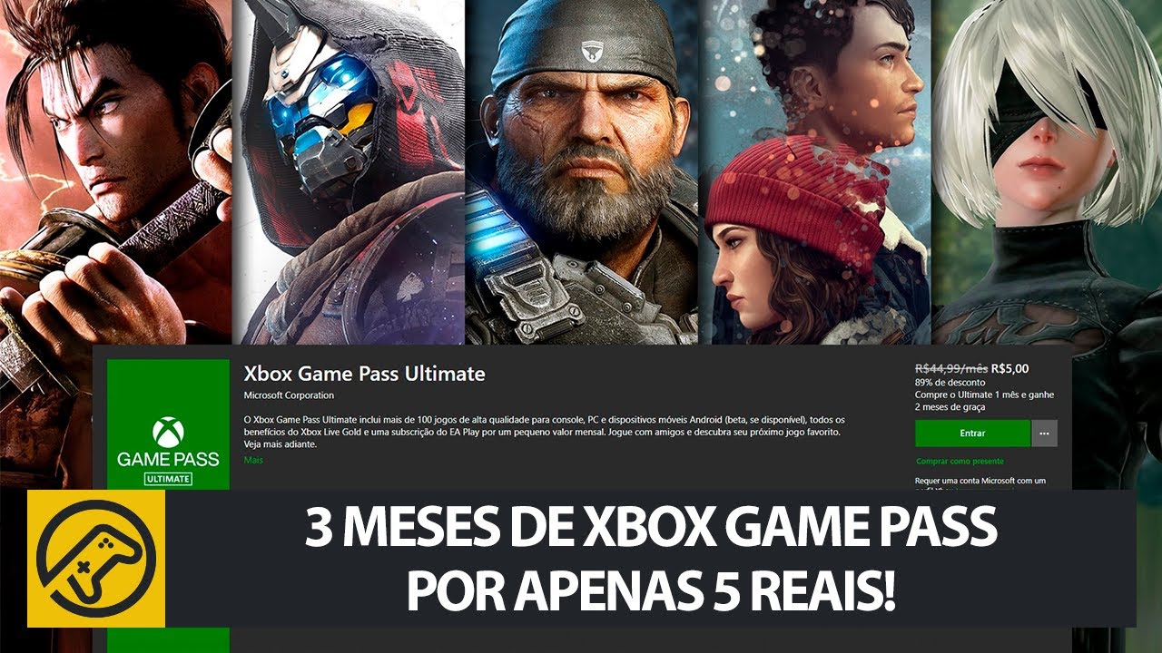 Xbox Game Pass Ultimate Por 5 Reais 