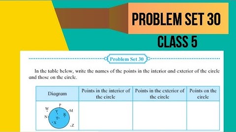 Problem Set 30 Class 5 Chapter 7 Circles Maharashtra Board|