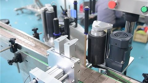 how to adjust fixed position device when do labeling for conical bottle