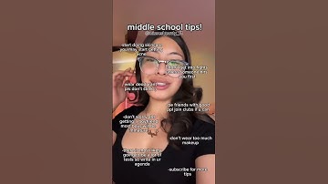 middle schools tips! #shorts #shortvideo #tiktok #middleschool