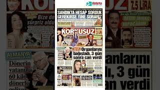 19 Nisan 2024 - Korkusuz Gazetesi 1 Sayfa