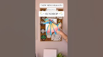 New Mini Dragon!!! Introducing… Sundrop! ⛅️ #paperart #papercrafts #paperdragon #shorts #trending