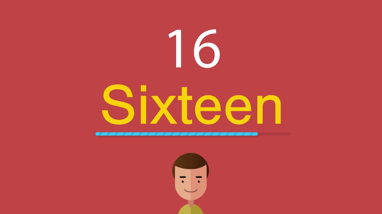 Как писать шестнадцать