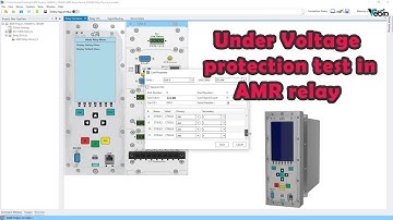 Under Voltage protection test in AMR relay | RELAY TESTER | ELECTRICAL