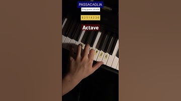 Thumbnail of Passacaglia easy piano tutorial #piano #pianolessons #tutorial  #pianotutorial #passacaglia